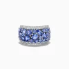 Effy Jewelry Nahla Siri 14K White Gold Diamond and Tanzanite Ring | Rings