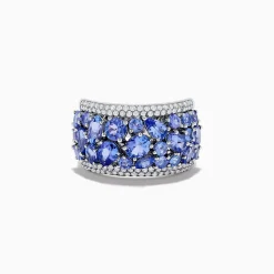 Effy Jewelry Nahla Siri 14K White Gold Diamond and Tanzanite Ring | Rings