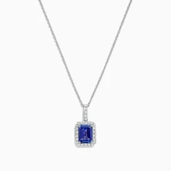 Effy Jewelry Nahla Siri 14K White Gold Tanzanite and Diamond Pendant, 1.56 TCW | Necklaces & Pendants