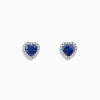 Effy Jewelry Nahla Siri 14K White Gold Tanzanite and Diamond Heart Earrings, 1.51 TCW | Earrings