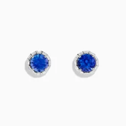 Effy Jewelry Nahla Siri 14K White Gold Tanzanite and Diamond Stud Earrings | Earrings