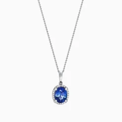 Effy Jewelry Nahla Siri 14K White Gold Tanzanite and Diamond Pendant, 2.97 TCW | Necklaces & Pendants