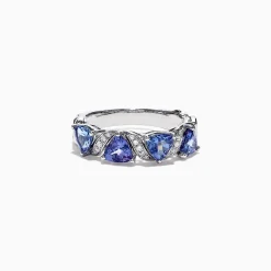 Effy Jewelry Nahla Siri 14K White Gold Tanzanite Diamond Ring, 1.58 TCW | Rings