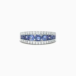 Effy Jewelry Nahla Siri 14K White Gold Tanzanite and Diamond Ring, 1.54 TCW | Rings