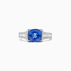 BH Multi Nahla Siri 14K White Gold Tanzanite and Diamond Ring, 2.18 TCW | Rings
