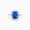 BH Multi Nahla Siri 14K White Gold Tanzanite and Diamond Ring | Rings