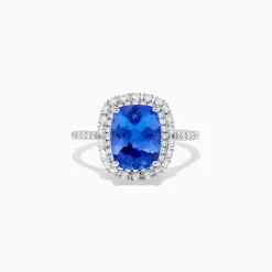 BH Multi Nahla Siri 14K White Gold Tanzanite and Diamond Ring | Rings