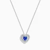 Effy Jewelry Nahla Siri 14K White Gold Tanzanite and Diamond Heart Pendant | Necklaces & Pendants