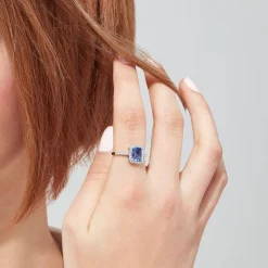 Effy Jewelry Nahla Siri 14K White Gold Tanzanite and Diamond Ring, 1.60 TCW | Rings