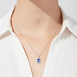 Effy Jewelry Nahla Siri 14K White Gold Tanzanite and Diamond Pendant, 1.56 TCW | Necklaces & Pendants
