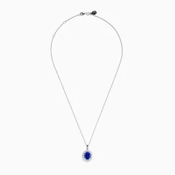 Effy Jewelry Nahla Siri 14K White Gold Tanzanite and Diamond Pendant | Necklaces & Pendants