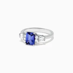 BH Multi Nahla Siri 14K White Gold Tanzanite and Diamond Ring, 1.51 TCW | Rings