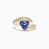Effy Jewelry Nahla Siri 14K Yellow Gold Trillion Tanzanite and Diamond Ring, 1.88 TCW | Rings