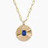 Effy Jewelry Nahla Siri 14K Yellow Gold Tanzanite and Diamond Pendant | Necklaces & Pendants