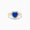 BH Multi Nahla Siri 14K Yellow Gold Tanzanite and Diamond Heart Ring | Rings