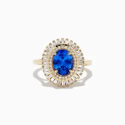 Effy Jewelry Nahla Siri 14K Yellow Gold Tanzanite and Diamond Ring | Rings