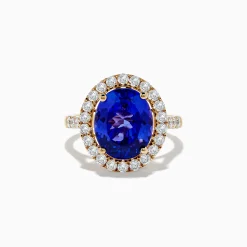 Effy Jewelry Nahla Siri 14K Yellow Gold Tanzanite and Diamond Ring | Rings