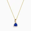 Effy Jewelry Nahla Siri 14K Yellow Gold Tanzanite and Diamond Pendant | Necklaces & Pendants
