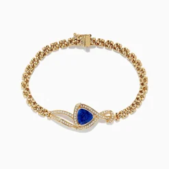 Effy Jewelry Nahla Siri 14K Yellow Gold Diamond Tanzanite Bracelet | Bracelets