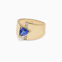Effy Jewelry Nahla Siri 14K Yellow Gold Tanzanite u0026 Diamond Ring, 0.74 TCW | Rings