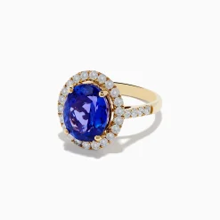 Effy Jewelry Nahla Siri 14K Yellow Gold Tanzanite and Diamond Ring | Rings
