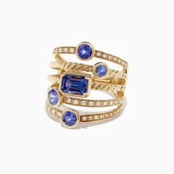 Effy Jewelry Nahla Siri 14K Yellow Gold Tanzanite and Diamond Ring, 2.26 TCW | Rings