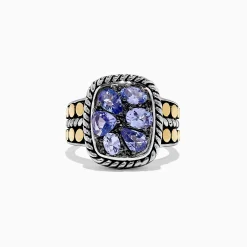 BH Multi Nahla Siri Silver u0026 18K Gold Tanzanite Ring, 1.85 TCW | Rings