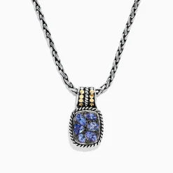 BH Multi Nahla Siri Silver u0026 18K Gold Tanzanite Pendant, 1.85 TCW | Necklaces & Pendants