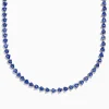 Effy Jewelry Nahla Siri Sterling Silver Tanzanite Trillion Cut Tennis Necklace | Necklaces & Pendants