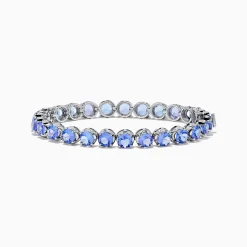 Effy Jewelry Nahla Siri Sterling Silver Tanzanite Tennis Bracelet | Bracelets