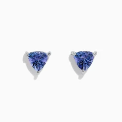 BH Multi Nahla Siri Sterling Silver Tanzanite Stud Earrings, 1.52 TCW | Earrings