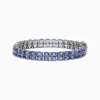 Effy Jewelry Nahla Siri Sterling Silver Tanzanite Tennis Bracelet, 19.80 TCW | Bracelets