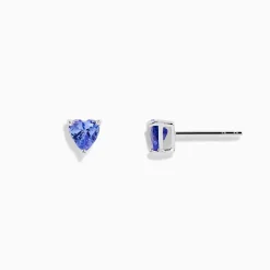 BH Multi Nahla Siri Sterling Silver Heart Shaped Tanzanite Stud Earrings | Earrings