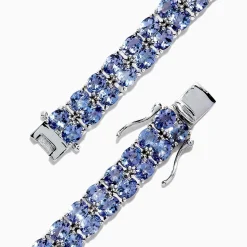 Effy Jewelry Nahla Siri Sterling Silver Tanzanite Tennis Bracelet, 19.80 TCW | Bracelets