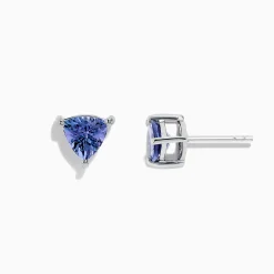 BH Multi Nahla Siri Sterling Silver Tanzanite Stud Earrings, 1.52 TCW | Earrings