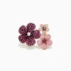 Effy Jewelry Nature 14K Rose Gold Sapphire, Ruby u0026 Diamond Flower Ring, 3.45 TCW | Rings