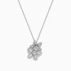Effy Jewelry Nature 14K White Gold Diamond Flower Pendant | Necklaces & Pendants
