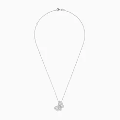 BH Multi Nature 14K White Gold Diamond Butterfly Pendant | Necklaces & Pendants
