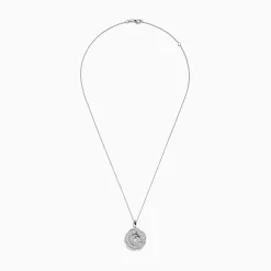 Effy Jewelry Nature 14K White Gold Diamond Flower Pendant | Necklaces & Pendants