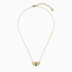 BH Multi Nature 14K Yellow Gold Diamond and Yellow Sapphire Bee Necklace | Necklaces & Pendants