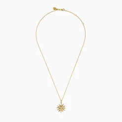 Effy Jewelry Nature 14K Yellow Gold Diamond Sun Pendant | Necklaces & Pendants