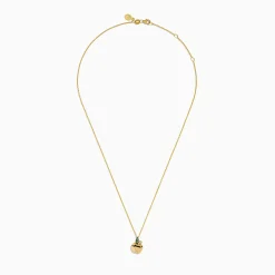 Effy Jewelry Nature 14K Yellow Gold Tsavorite and Diamond Apple Pendant | Necklaces & Pendants