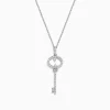Effy Jewelry Novelty 925 Sterling Silver Diamond Key Pendant | Necklaces & Pendants
