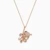 Effy Jewelry Novelty 14K Rose Gold Diamond Octopus Pendant, 0.20 TCW | Necklaces & Pendants