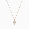 BH Multi Novelty 14K Rose Gold Diamond Music Note Pendant | Necklaces & Pendants