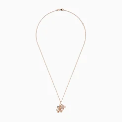 Effy Jewelry Novelty 14K Rose Gold Diamond Octopus Pendant, 0.20 TCW | Necklaces & Pendants