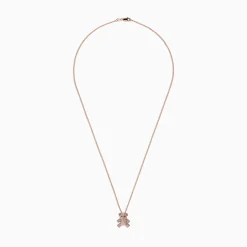 Effy Jewelry Novelty 14K Rose Gold Diamond Teddy Bear Pendant, 0.51 TCW | Necklaces & Pendants