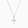BH Multi Novelty 14K White Gold Diamond Cross Pendant, 0.30 TCW | Necklaces & Pendants