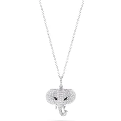 Effy Jewelry Novelty 14K White Gold Diamond Elephant Pendant, 0.73 TCW | Necklaces & Pendants