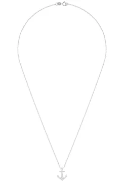 Effy Jewelry Novelty 14K White Gold Diamond Anchor Pendant, 0.15 TCW | Necklaces & Pendants